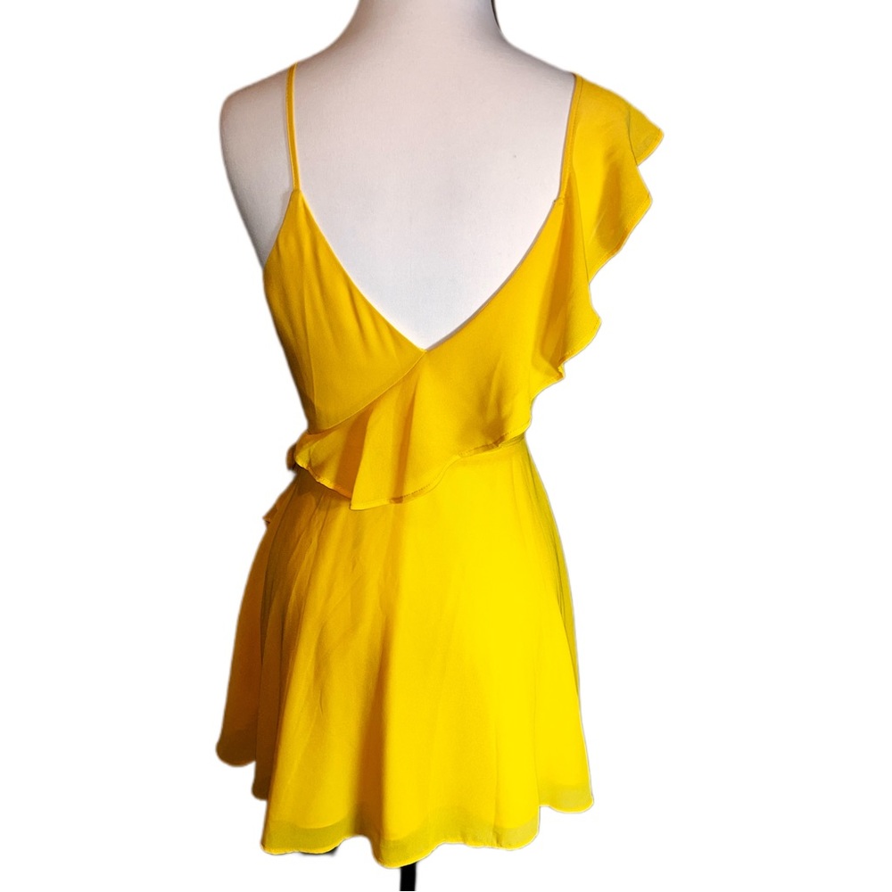 LPA Asymmetrical Ruffled Mini Dress - Picture 6 of 15